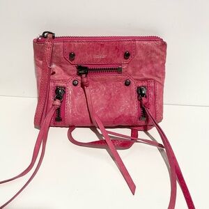 Botkier Moto City Crossbody Leather Pink Women's Bag‎